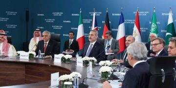 Պոլսոյ Մէջ Թուրքիոյ, Ֆրանսայի, Բրիտանիոյ,  Գերմանիոյ, Սէուտական Արաբիոյ, Եգիպտոսի  Եւ Փաքիստանի Արտաքին Գործոց Նախարարներու Ժողով